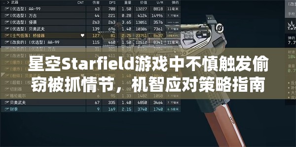 星空Starfield游戏中不慎触发偷窃被抓情节，机智应对策略指南