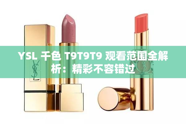 YSL 千色 T9T9T9 观看范围全解析：精彩不容错过