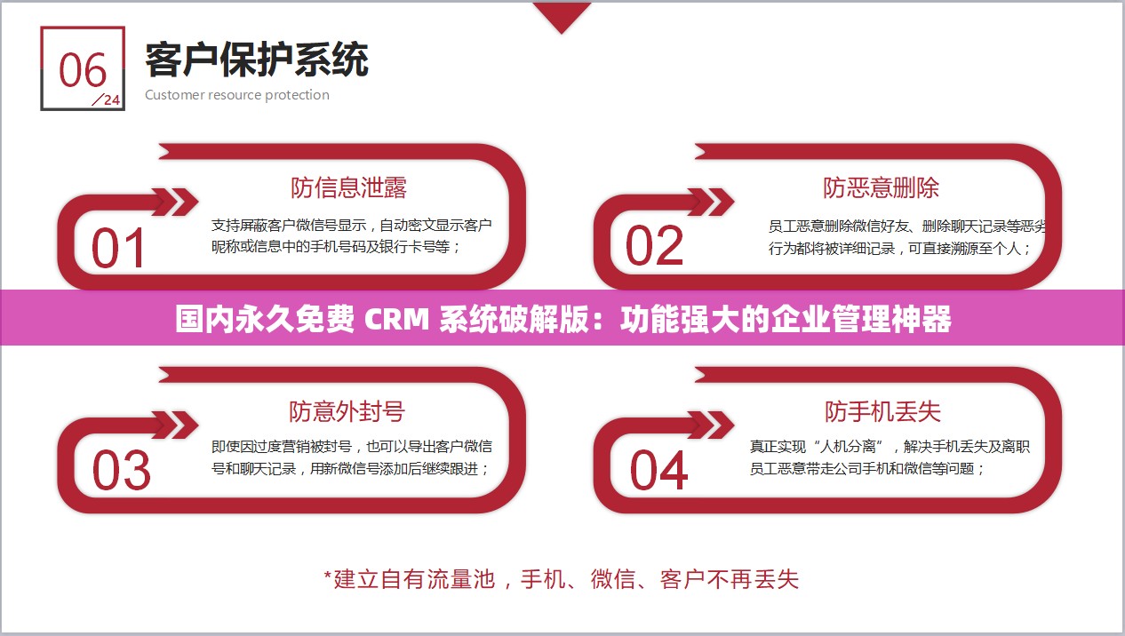 国内永久免费 CRM 系统破解版：功能强大的企业管理神器