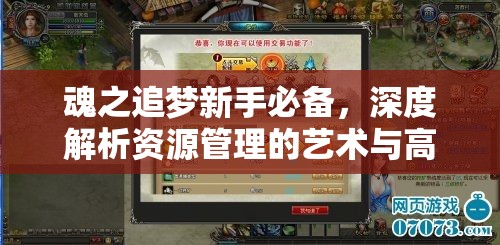 魂之追梦新手必备，深度解析资源管理的艺术与高效搬砖攻略
