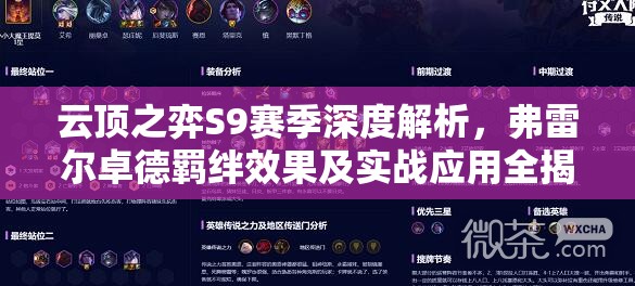 云顶之弈S9赛季深度解析，弗雷尔卓德羁绊效果及实战应用全揭秘