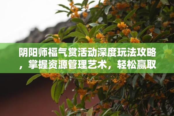 阴阳师福气赏活动深度玩法攻略，掌握资源管理艺术，轻松赢取丰厚奖励