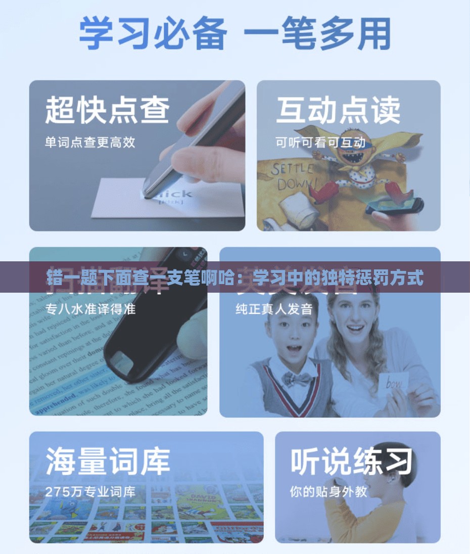 错一题下面查一支笔啊哈：学习中的独特惩罚方式