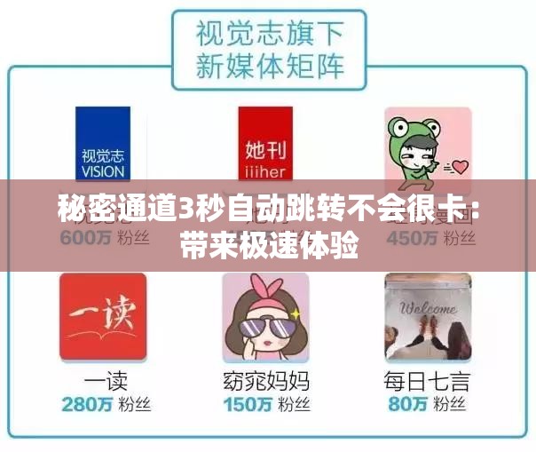 秘密通道3秒自动跳转不会很卡：带来极速体验