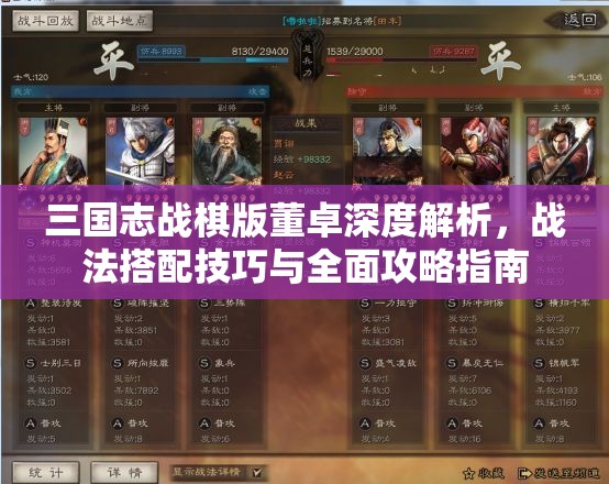三国志战棋版董卓深度解析，战法搭配技巧与全面攻略指南