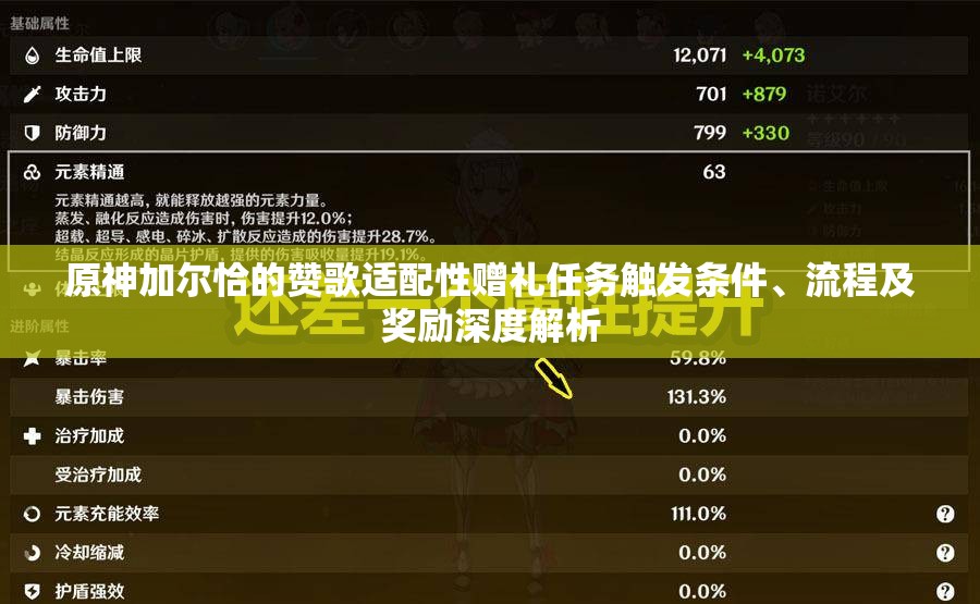 原神加尔恰的赞歌适配性赠礼任务触发条件、流程及奖励深度解析