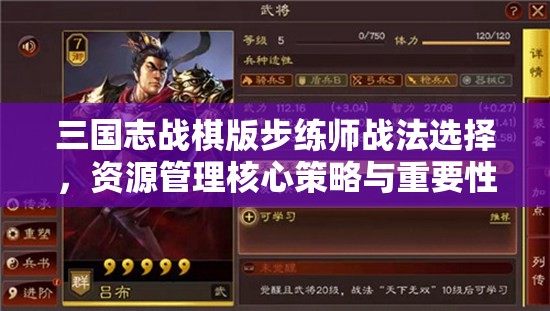 三国志战棋版步练师战法选择，资源管理核心策略与重要性解析