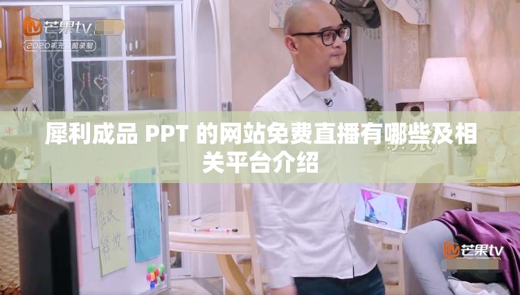 犀利成品 PPT 的网站免费直播有哪些及相关平台介绍