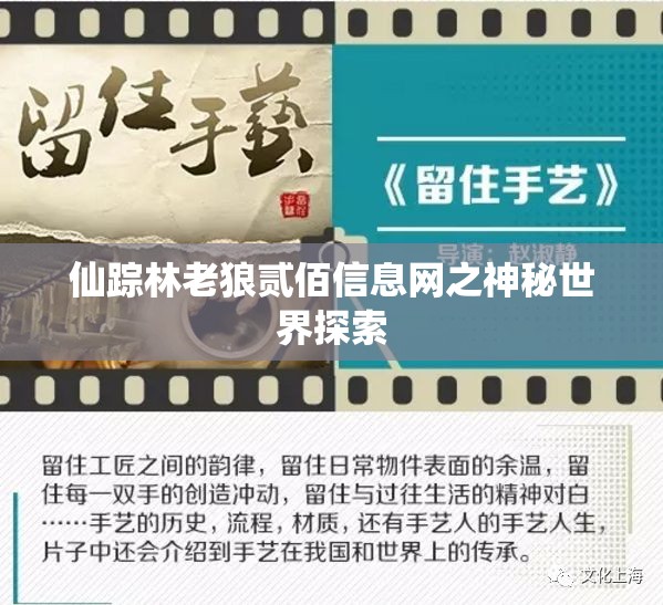 仙踪林老狼贰佰信息网之神秘世界探索