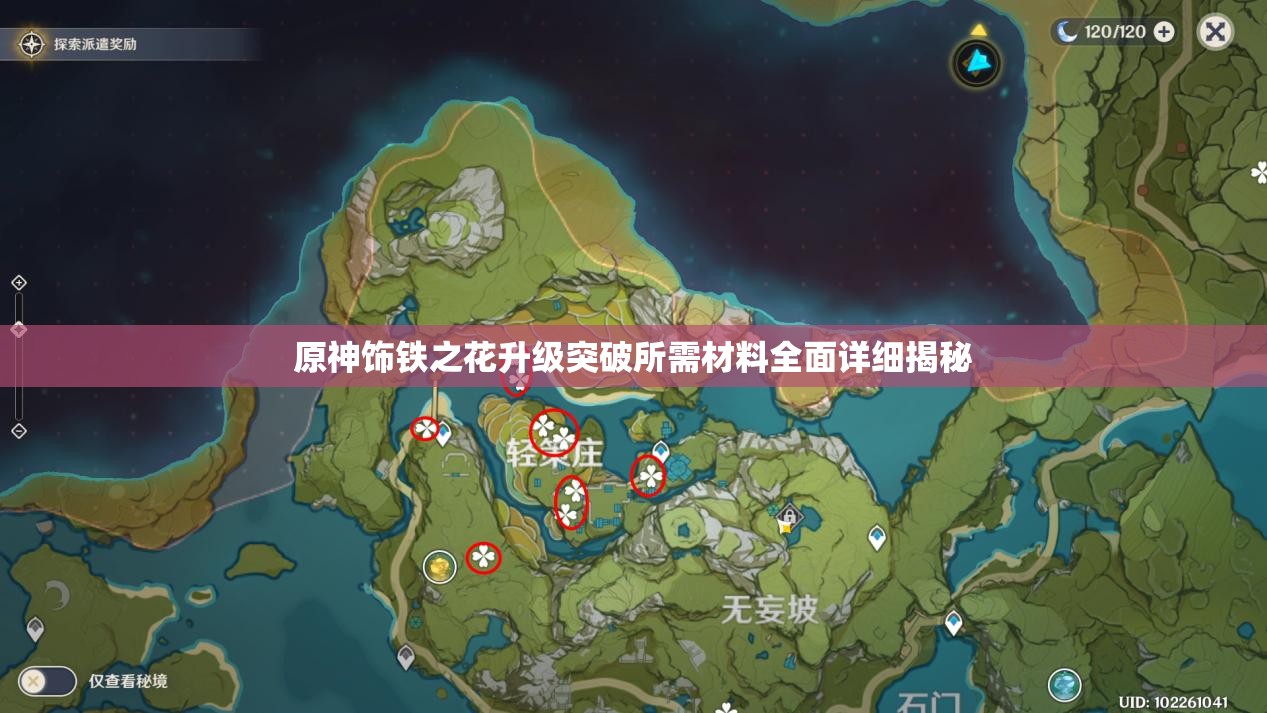 原神饰铁之花升级突破所需材料全面详细揭秘
