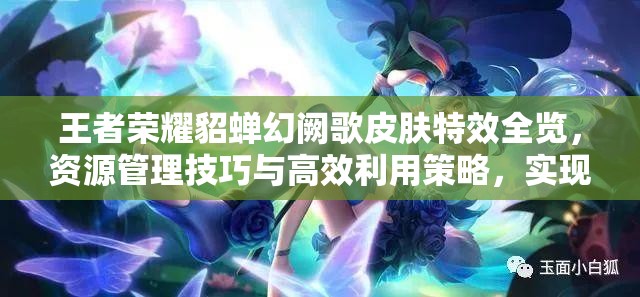 王者荣耀貂蝉幻阙歌皮肤特效全览，资源管理技巧与高效利用策略，实现价值最大化