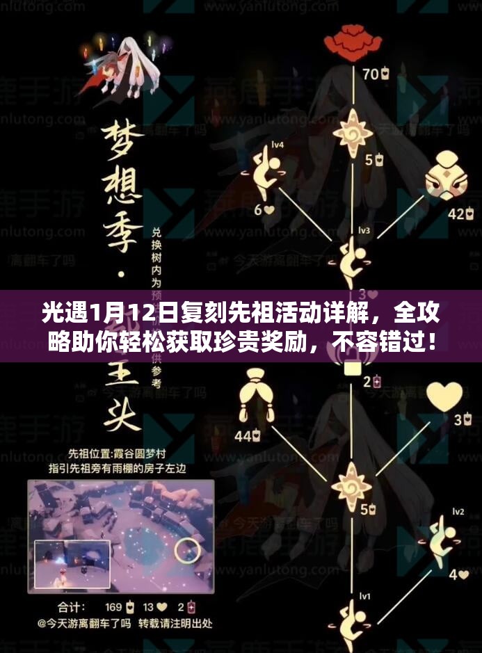 光遇1月12日复刻先祖活动详解，全攻略助你轻松获取珍贵奖励，不容错过！
