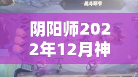 阴阳师2022年12月神秘图案画法揭秘，资源管理、高效利用策略以最大化游戏价值