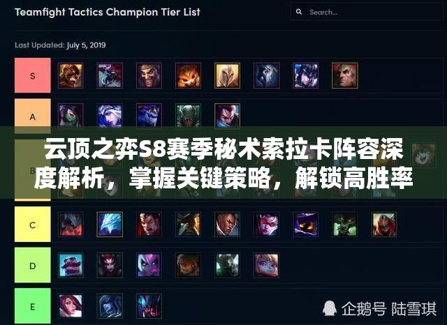 云顶之弈S8赛季秘术索拉卡阵容深度解析，掌握关键策略，解锁高胜率独家秘籍