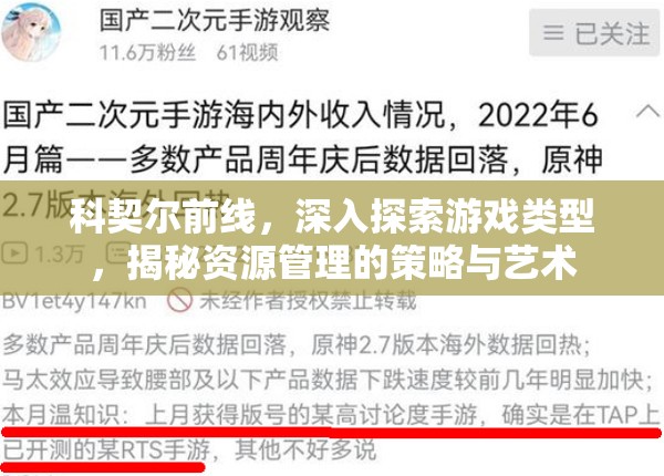 科契尔前线，深入探索游戏类型，揭秘资源管理的策略与艺术
