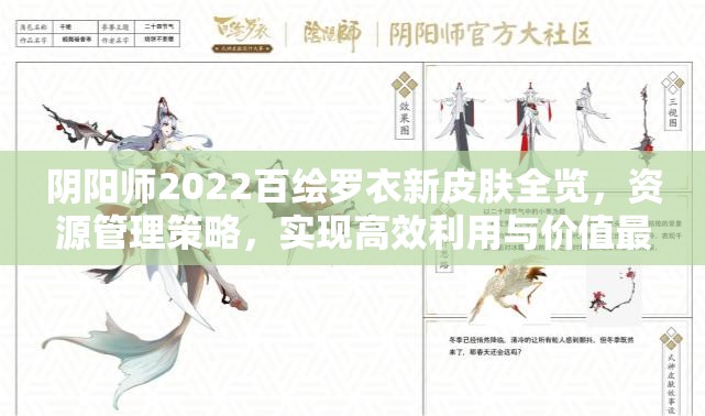 阴阳师2022百绘罗衣新皮肤全览，资源管理策略，实现高效利用与价值最大化