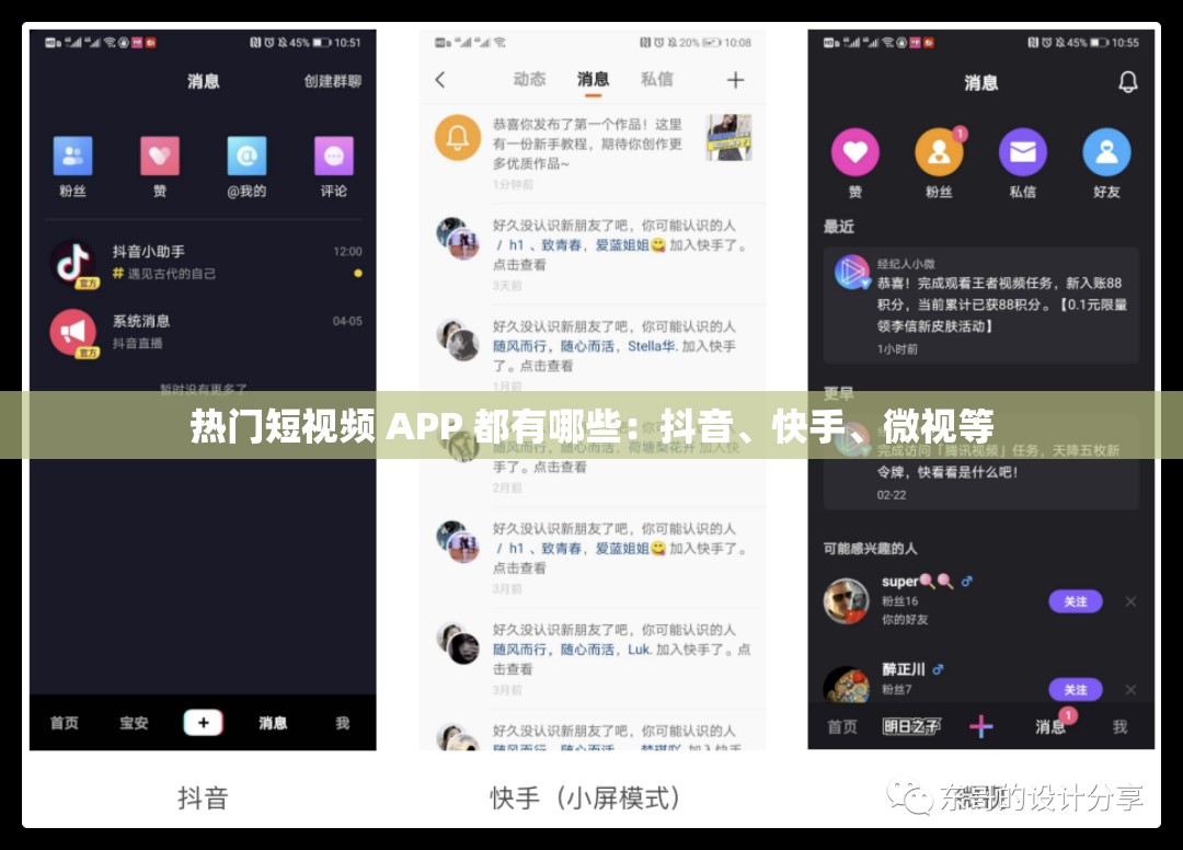 热门短视频 APP 都有哪些：抖音、快手、微视等