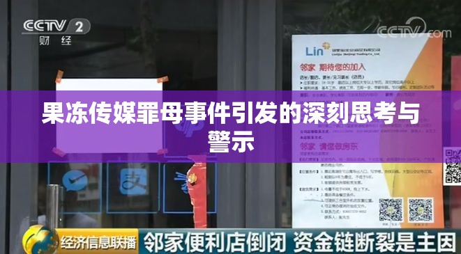 果冻传媒罪母事件引发的深刻思考与警示