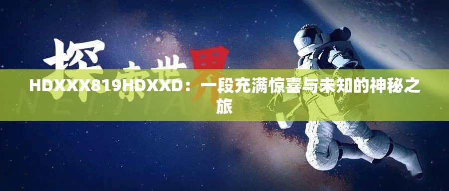 HDXXX819HDXXD：一段充满惊喜与未知的神秘之旅