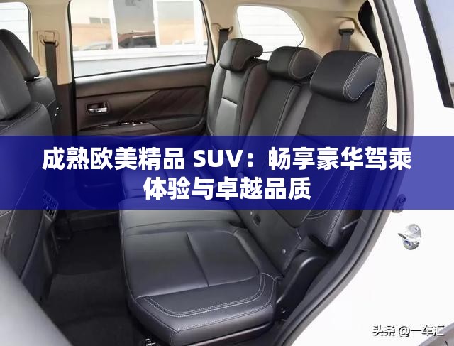 成熟欧美精品 SUV：畅享豪华驾乘体验与卓越品质