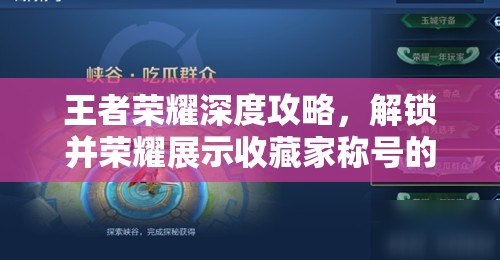 王者荣耀深度攻略，解锁并荣耀展示收藏家称号的终极秘籍