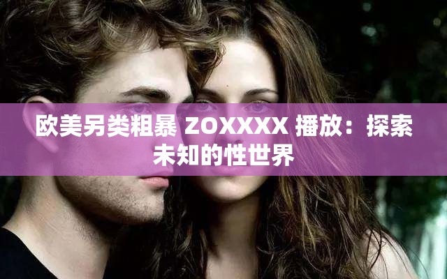 欧美另类粗暴 ZOXXXX 播放：探索未知的性世界