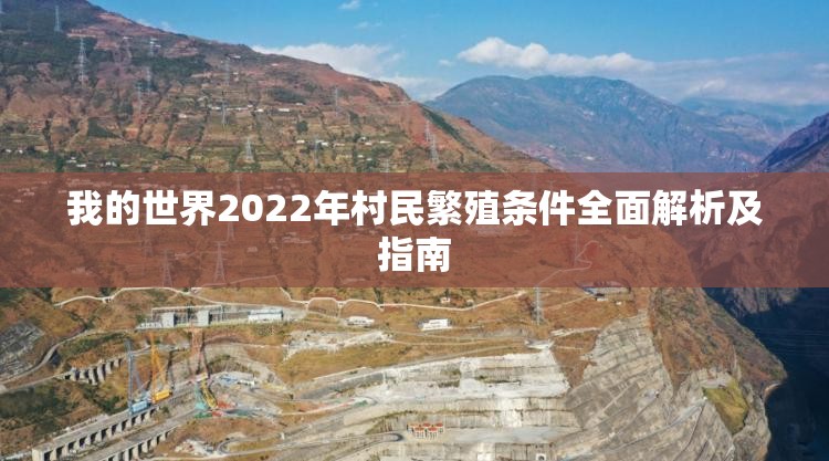 我的世界2022年村民繁殖条件全面解析及指南