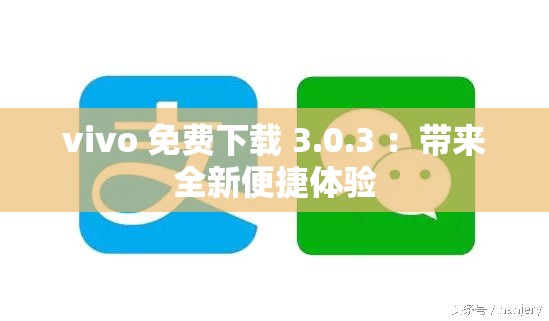 vivo 免费下载 3.0.3 ：带来全新便捷体验