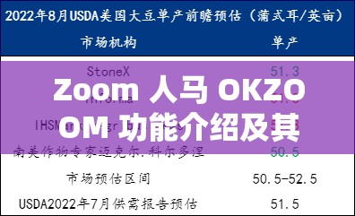 Zoom 人马 OKZOOM 功能介绍及其详细解读与应用场景分析