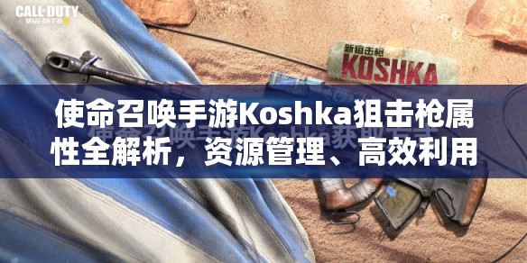 使命召唤手游Koshka狙击枪属性全解析，资源管理、高效利用策略以最大化战场价值