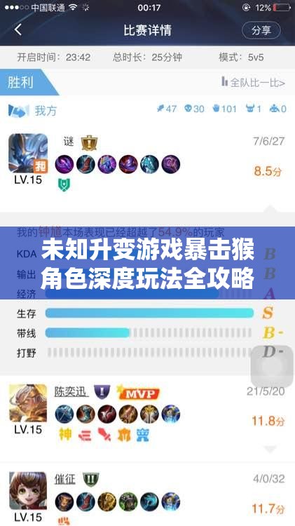 未知升变游戏暴击猴角色深度玩法全攻略，解锁并提升你的战斗技巧至全新境界