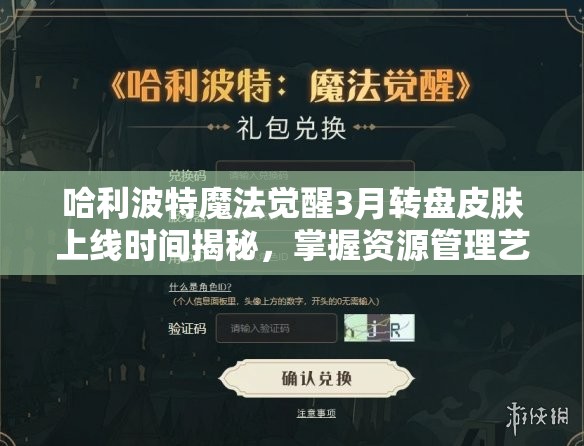 哈利波特魔法觉醒3月转盘皮肤上线时间揭秘，掌握资源管理艺术的关键