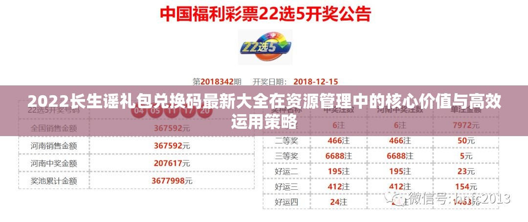 2022长生谣礼包兑换码最新大全在资源管理中的核心价值与高效运用策略