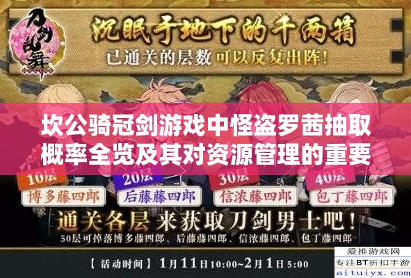 坎公骑冠剑游戏中怪盗罗茜抽取概率全览及其对资源管理的重要性与高效策略