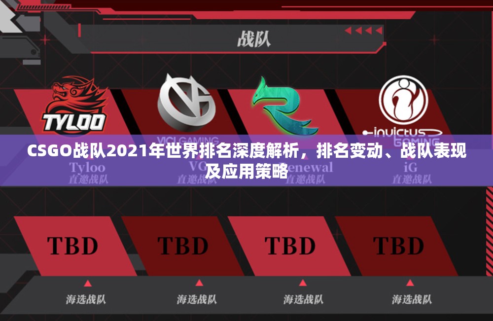 CSGO战队2021年世界排名深度解析，排名变动、战队表现及应用策略