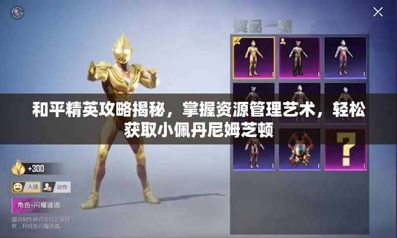 和平精英攻略揭秘，掌握资源管理艺术，轻松获取小佩丹尼姆芝顿