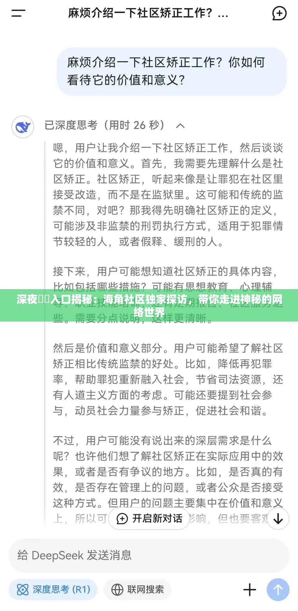 深夜㊙️入口揭秘：海角社区独家探访，带你走进神秘的网络世界