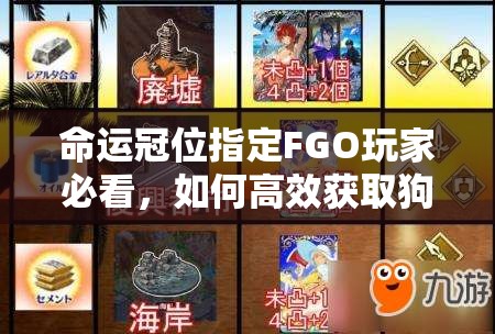 命运冠位指定FGO玩家必看，如何高效获取狗爹弗格斯满破所需素材？