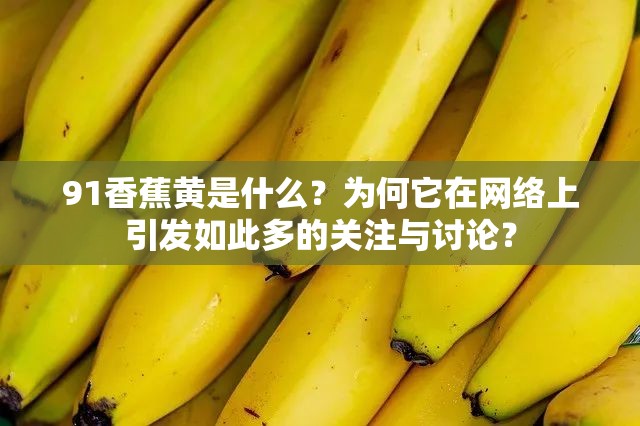 91香蕉黄是什么？为何它在网络上引发如此多的关注与讨论？