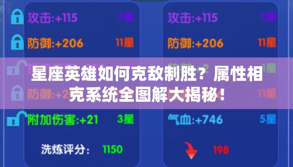 星座英雄如何克敌制胜？属性相克系统全图解大揭秘！