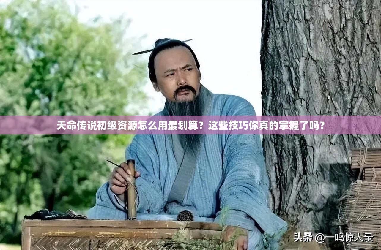 天命传说初级资源怎么用最划算？这些技巧你真的掌握了吗？
