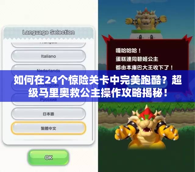 如何在24个惊险关卡中完美跑酷？超级马里奥救公主操作攻略揭秘！