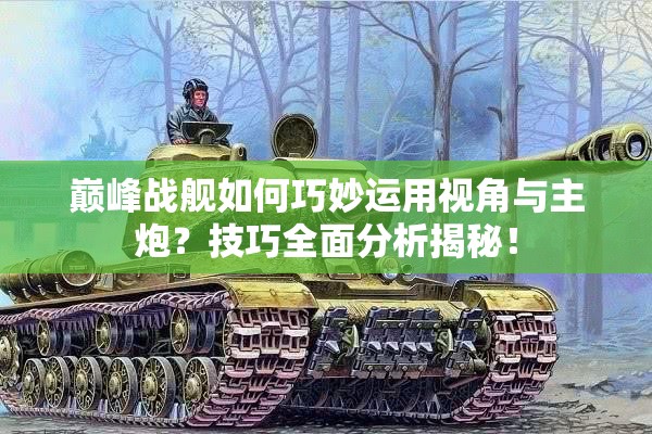 巅峰战舰如何巧妙运用视角与主炮？技巧全面分析揭秘！