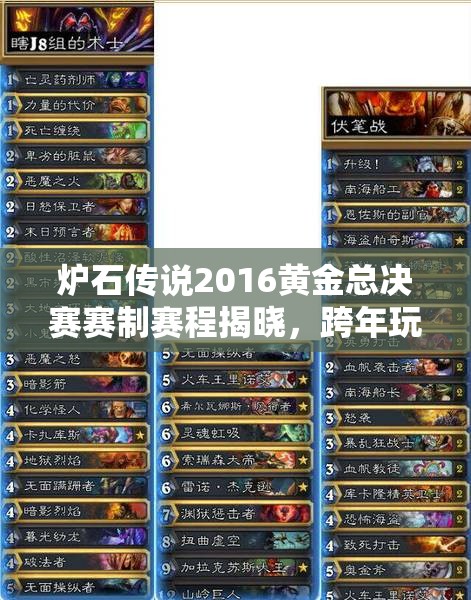 炉石传说2016黄金总决赛赛制赛程揭晓，跨年玩法革命将如何上演？