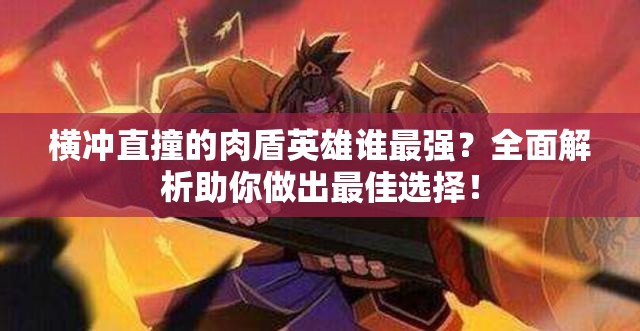 横冲直撞的肉盾英雄谁最强？全面解析助你做出最佳选择！