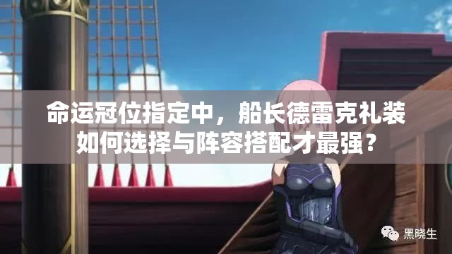 命运冠位指定中，船长德雷克礼装如何选择与阵容搭配才最强？