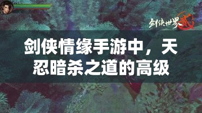 剑侠情缘手游中，天忍暗杀之道的高级秘籍究竟隐藏着什么秘密？