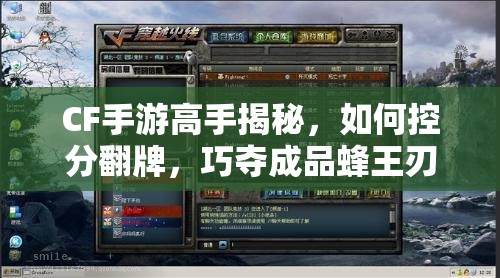 CF手游高手揭秘，如何控分翻牌，巧夺成品蜂王刃鞭的资源管理秘诀？