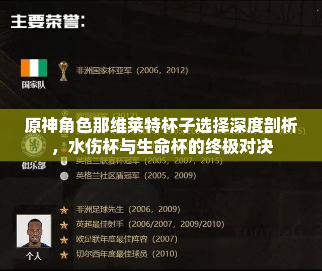 原神角色那维莱特杯子选择深度剖析，水伤杯与生命杯的终极对决
