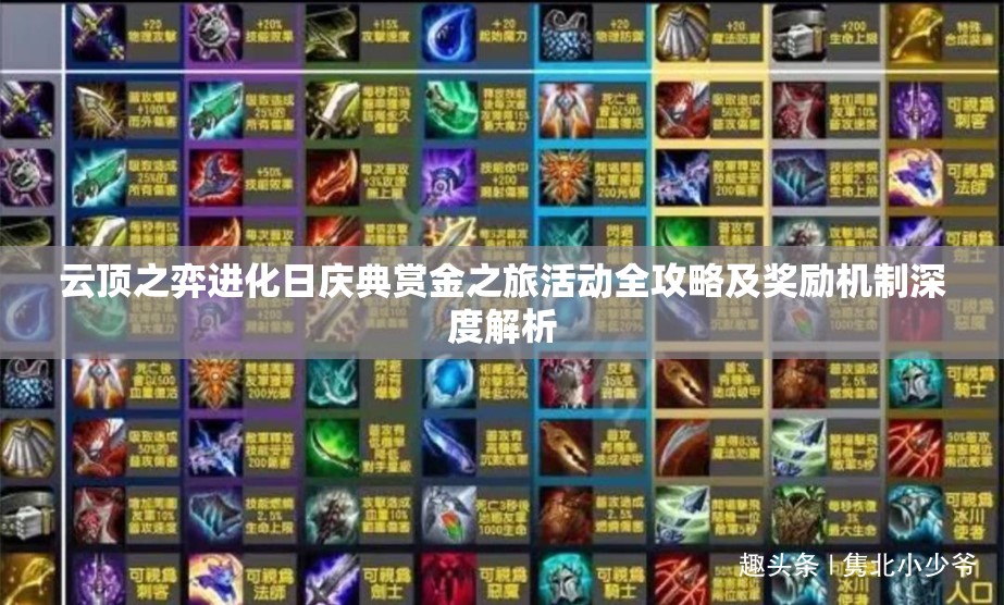 云顶之弈进化日庆典赏金之旅活动全攻略及奖励机制深度解析